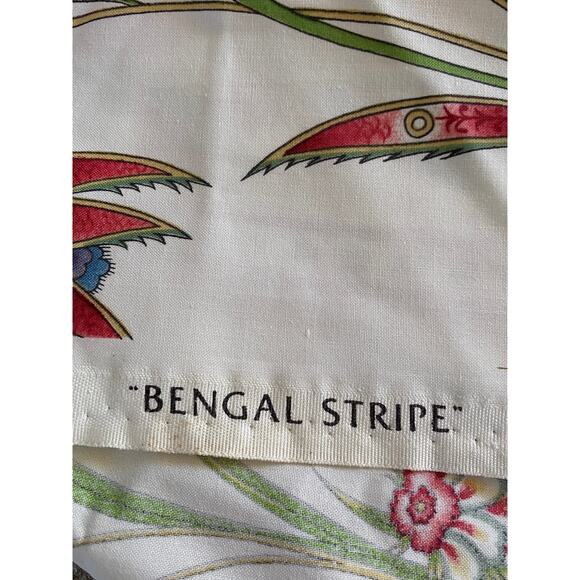 Scalamandre "Bengal Stripe" fabric vintage swatch light weight - Picture 10 of 12